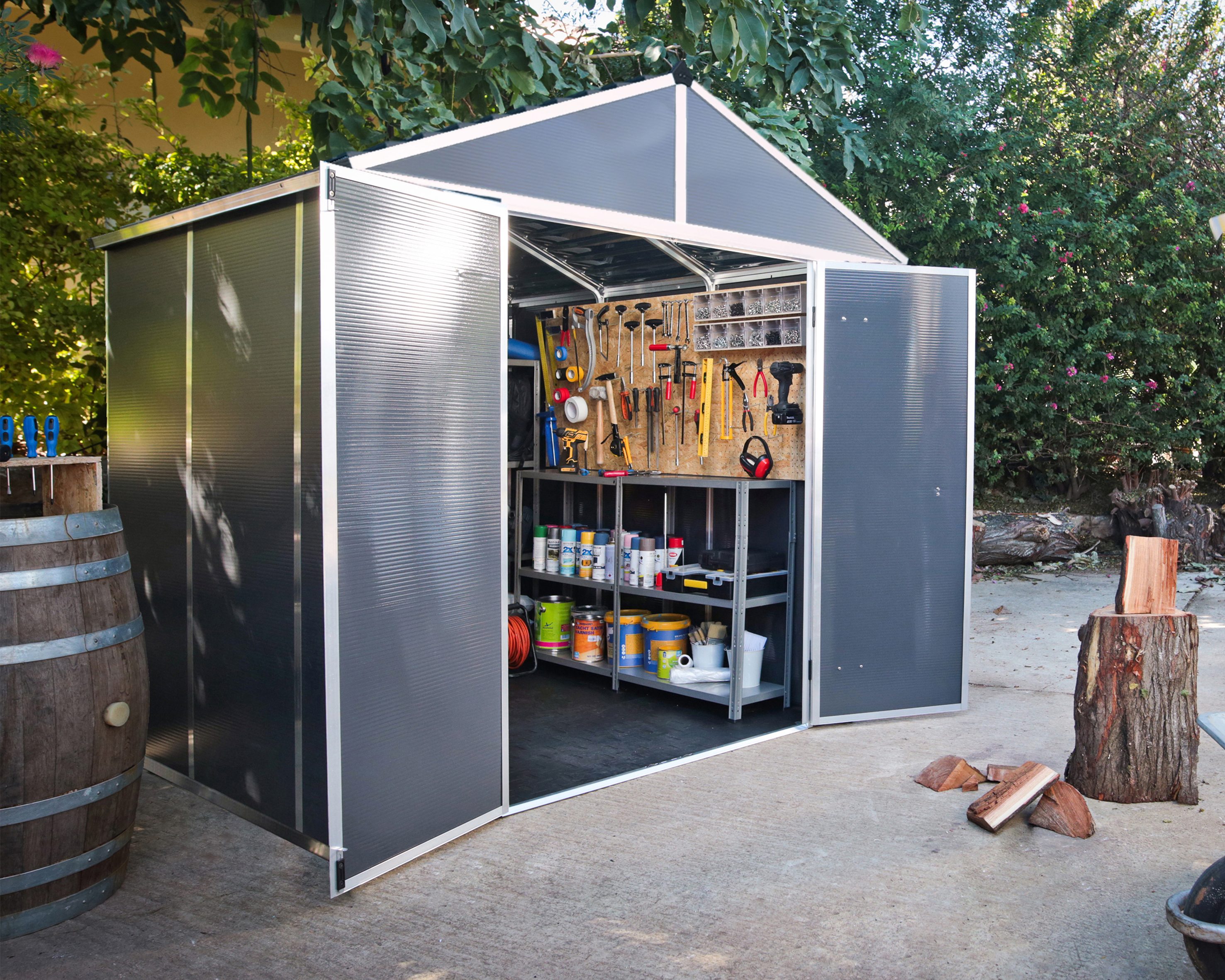 Canopia Rubicon Gerätehaus, anthrazit 228x237x235 cm