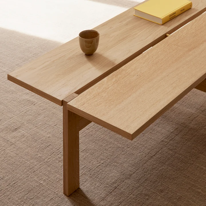 Moebe - Coffee Table, 60 x 32,5 cm, Eiche natur