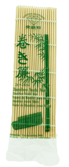 Golden Diamond Bamboo Sushi Mat 24cmx24cm