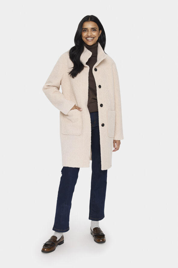 Saint Tropez FerddySZ Coat OUTERWEAR Creme