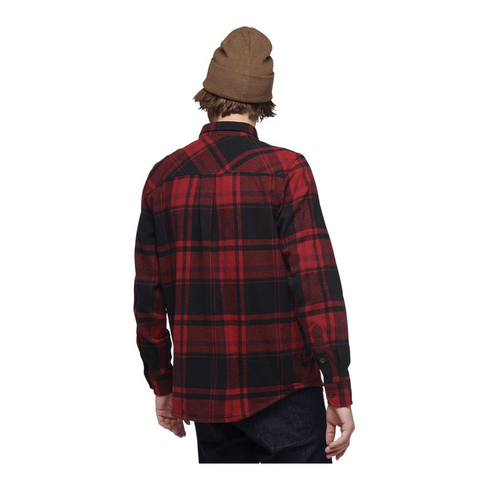 Black Diamond PROJECT FLANNEL - Chemise Homme red rock/black plaid