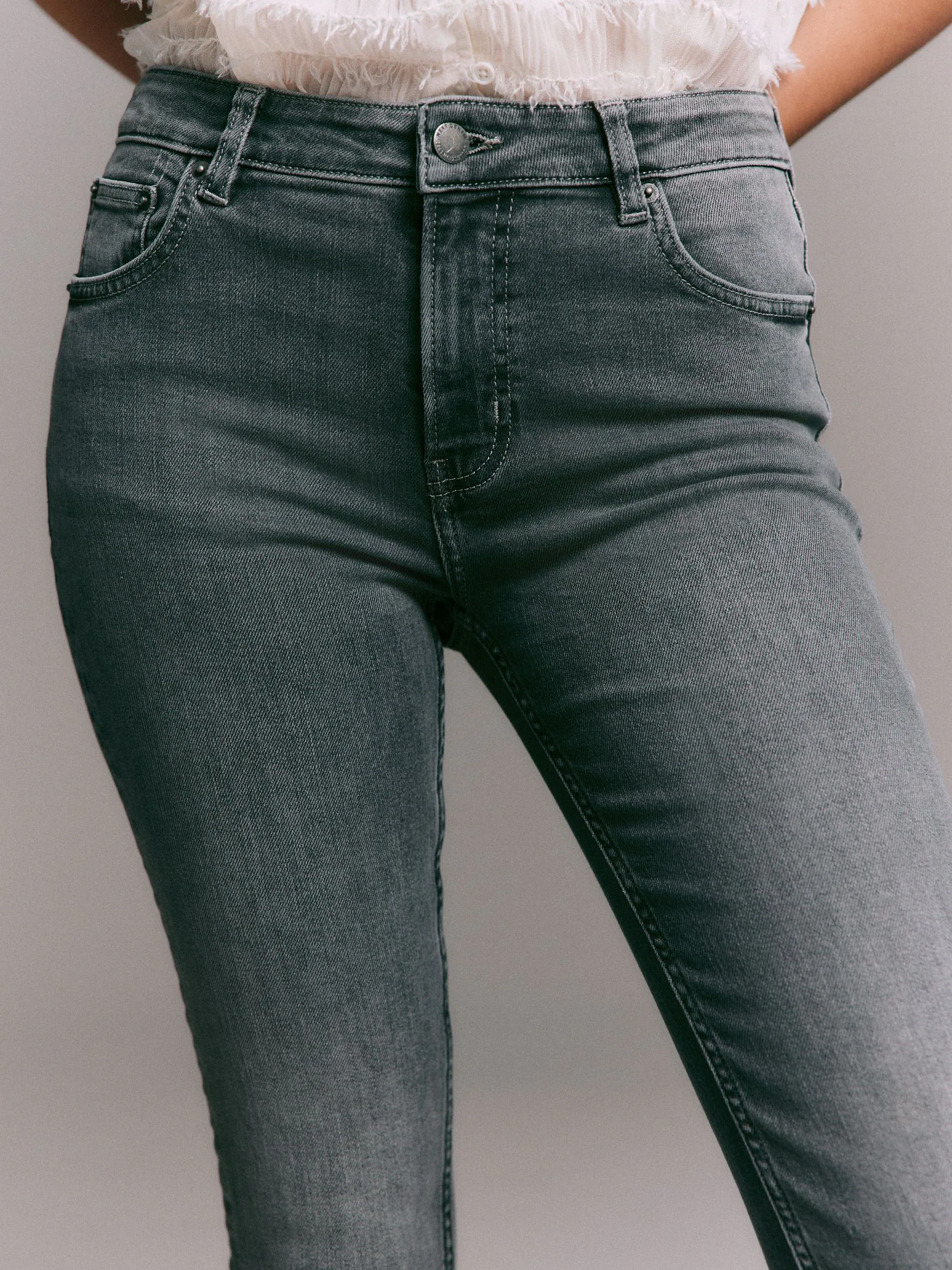 Grijs denim - Superzachte skinny jeans