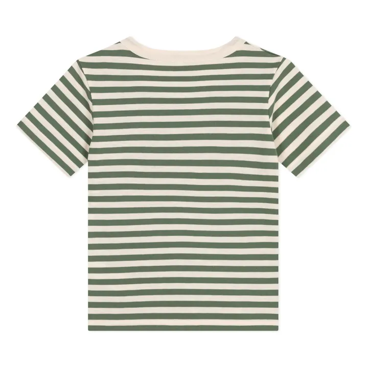 Petit Bateau T-shirt Matiko Rayé | Vert kaki