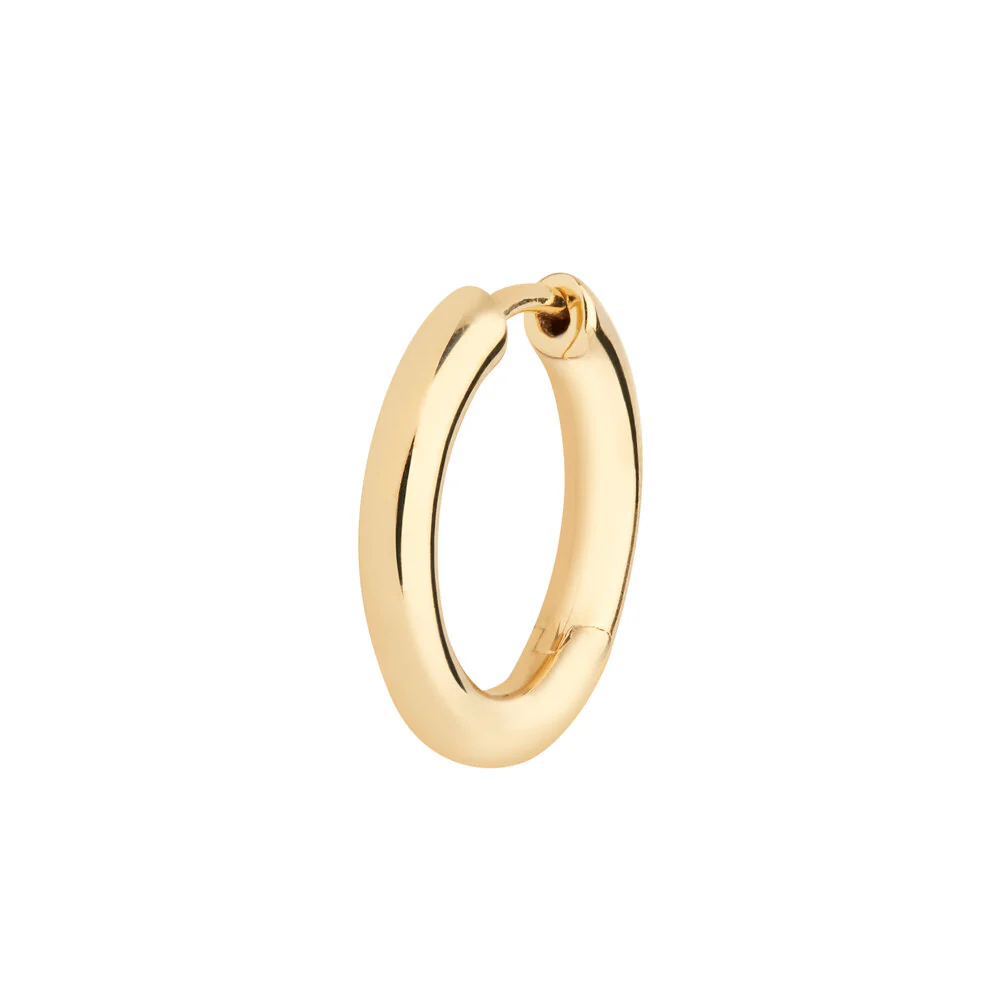 Maria Black  Slate 12 Huggie ørering - forgyldt
