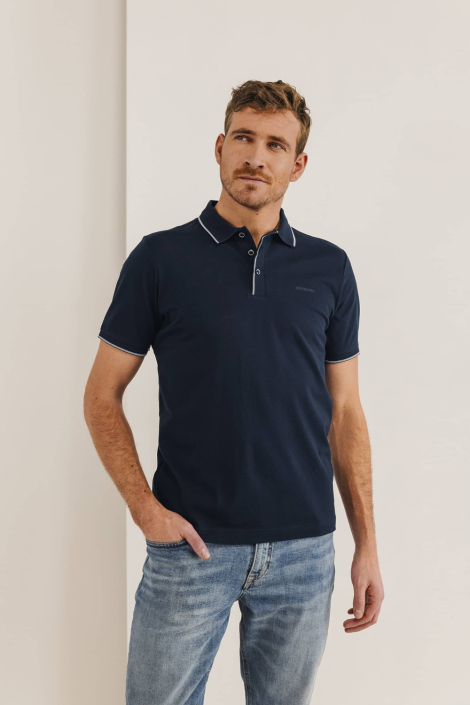 State of Art blauwe heren polo