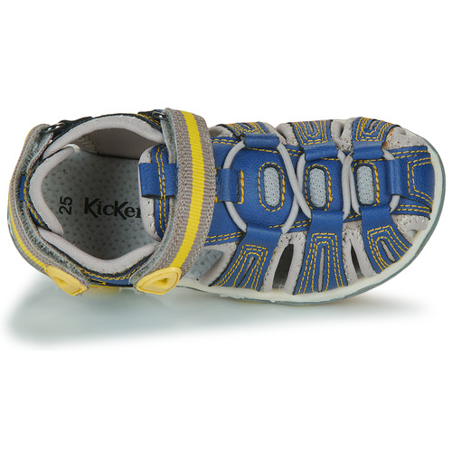 Kickers - KAWA - Bleu / Jaune
