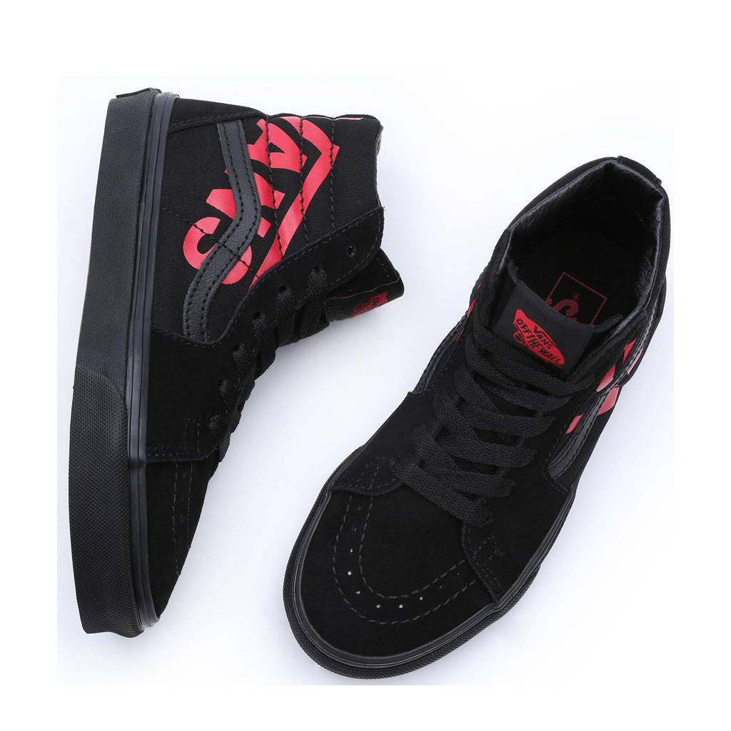 VANS SK8-Hisneakers zwart/rood