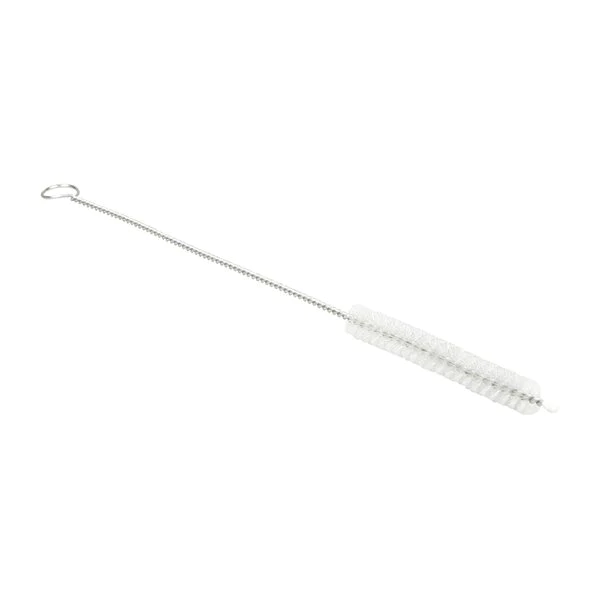 4 pailles en inox courbées avec goupillon