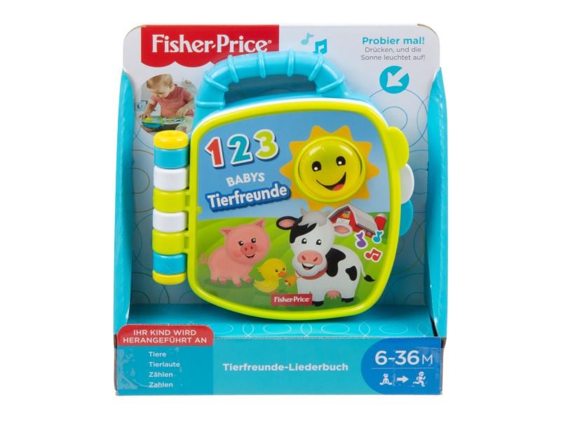 Fisher-Price Musikspielzeug Tierfreunde-Liederbuch Für den bestmöglichen Start ins Leben
