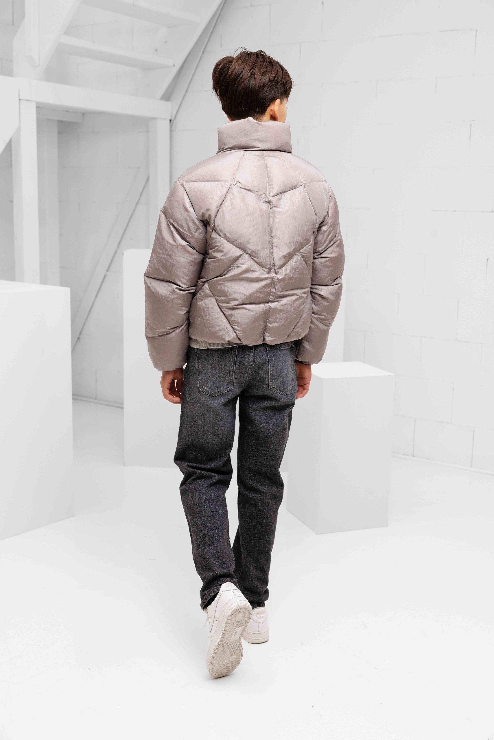 Krakatau Nebula Puffer Winterjas Kids Grijs