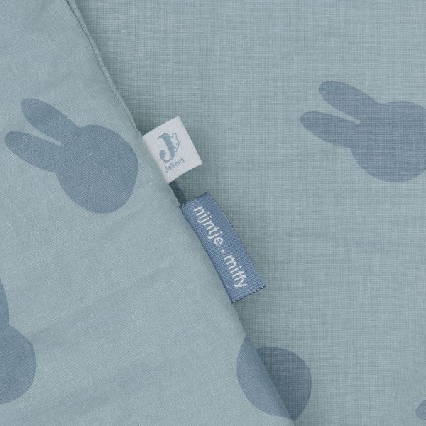 Jollein Miffy Shadow Dekbedovertrek - 100 x 140 cm - Sea Green