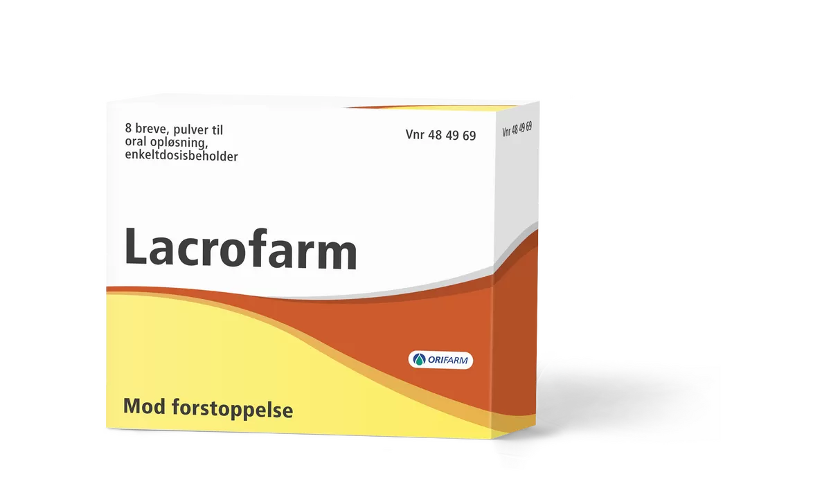 Lacrofarm, pulver til oral opløsning - 8 stk.