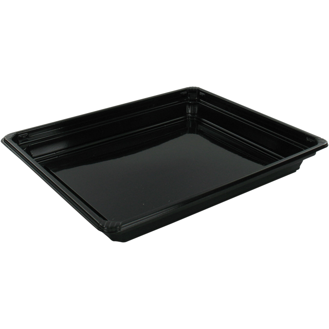 Bak, Gerecycled PET, sushitray, 171x143x22mm, zwart