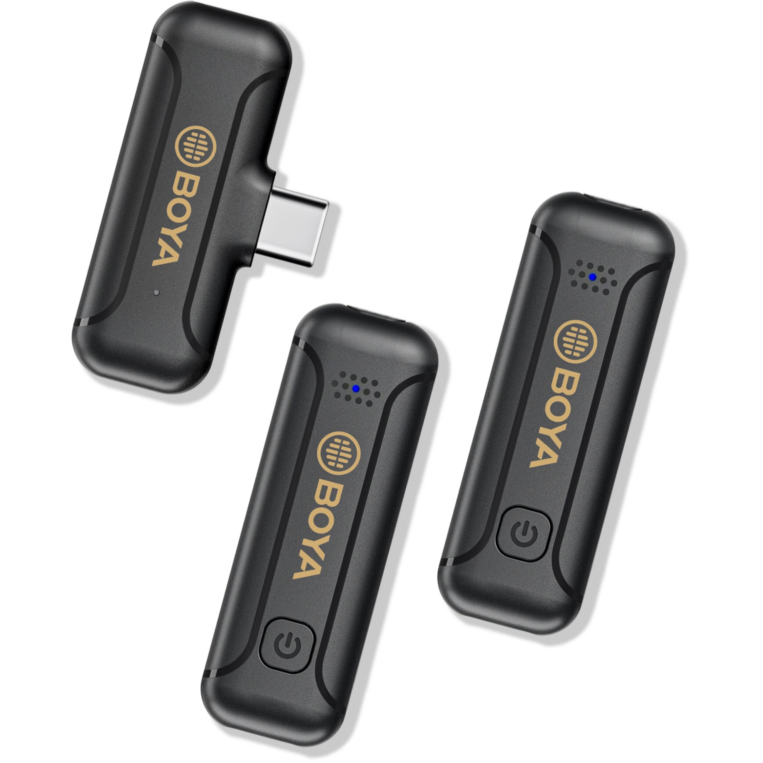 Boya BY-WM3T2-U2 tweekanaals draadloze dasspeldmicrofoon (usb-C)