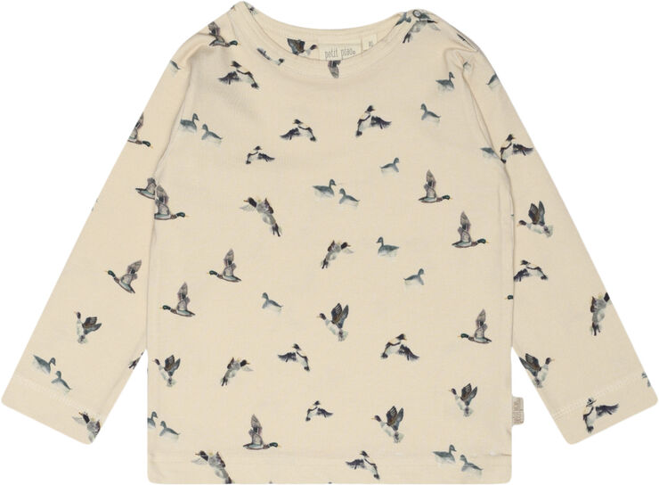 PETIT PIAO T-shirt L/S Printed Duck aop