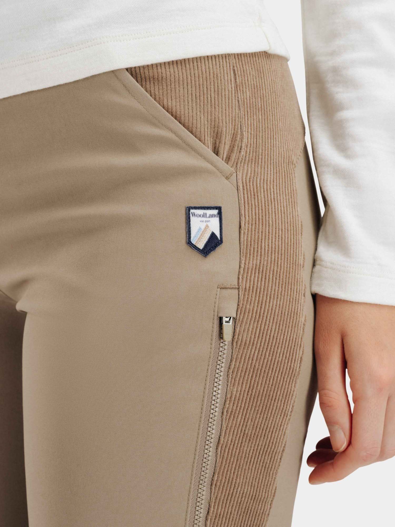 Romsdalshorn Active Cord Pants Dame Driftwood