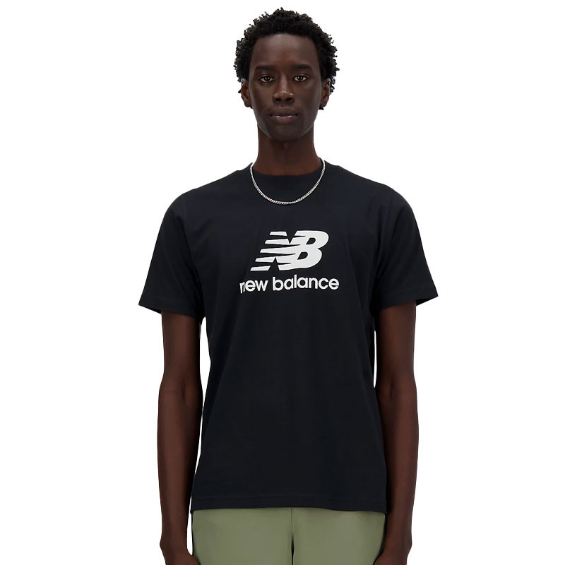 Tee-shirt New Balance noir pour homme Essential Logo
