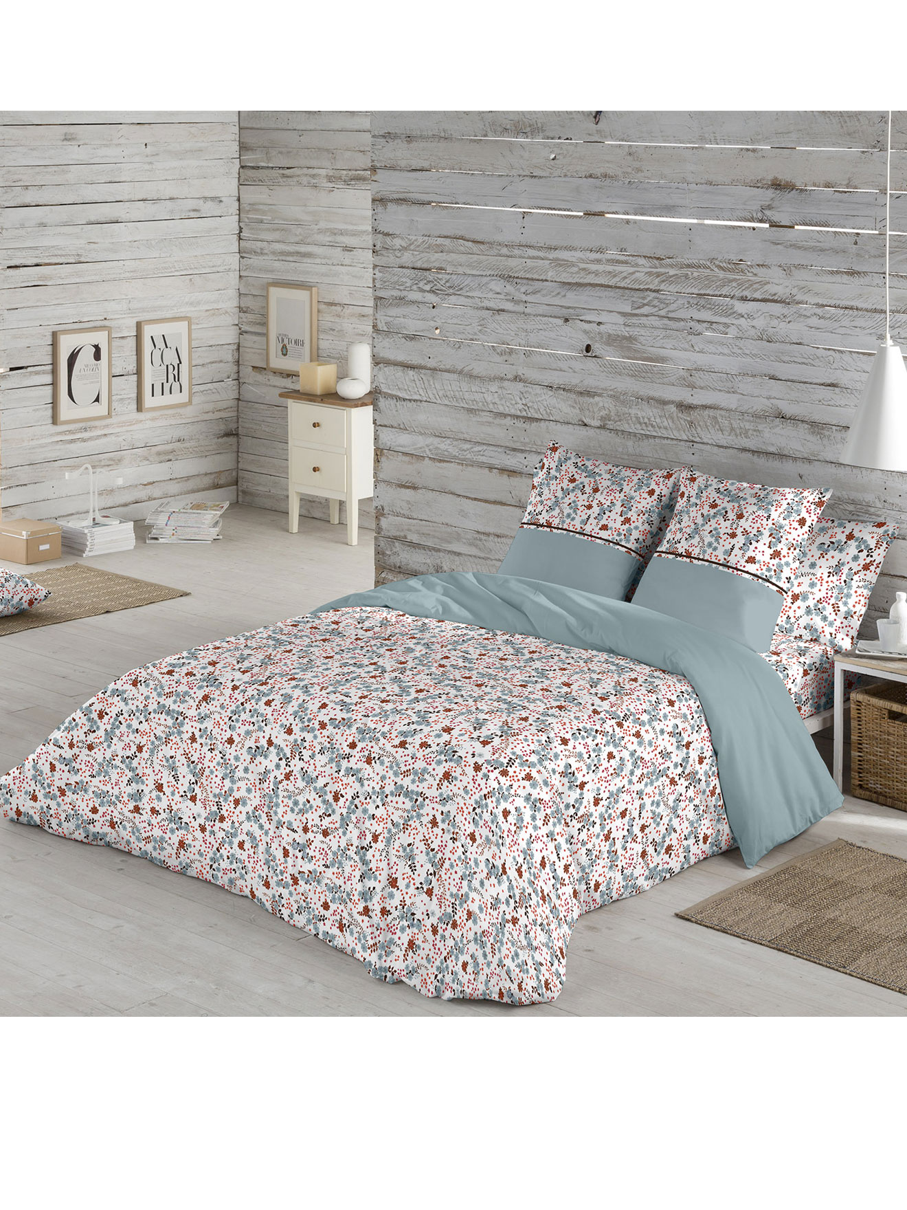 Drap PETITES FLEURS pur coton