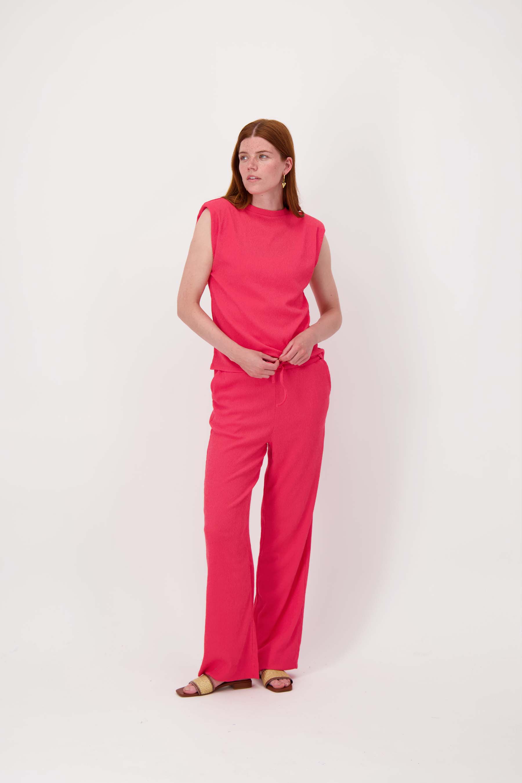 crincle broek wijd model