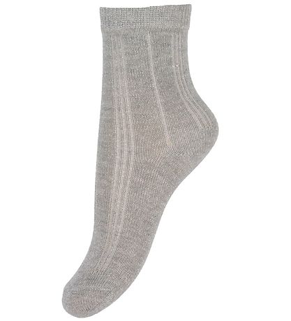 Minymo AnkelStrømper - 2-pak - Pale Gold/Sølver