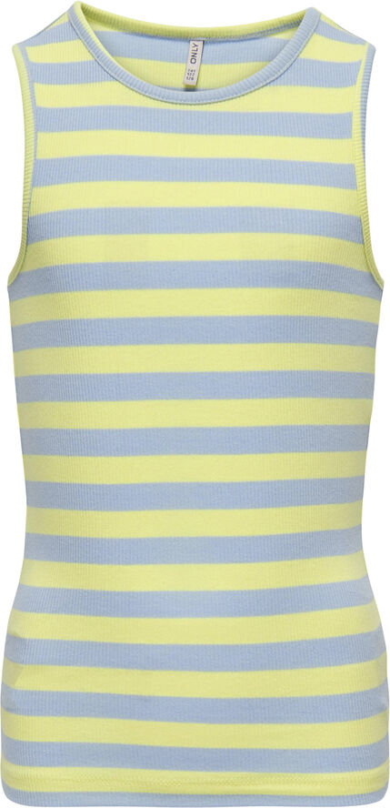 ONLY KOGKENYA RIB STRIPE TANK TOP JRS Yellow pear/clear sky