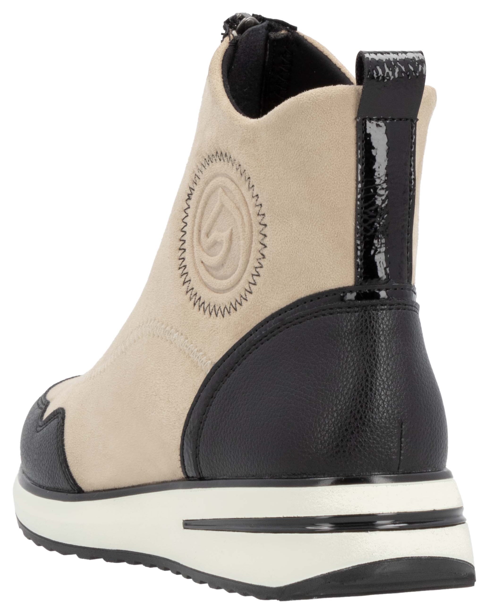 Remonte Slip-On Sneaker  , Keilabsatz, Boots, Stiefelette mit praktischer Anziehlasche