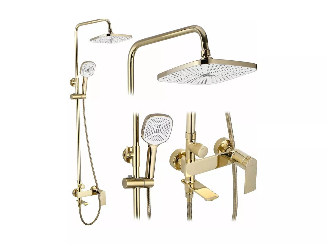 Kit De Douche Rea My1902-78G Storm Gold
