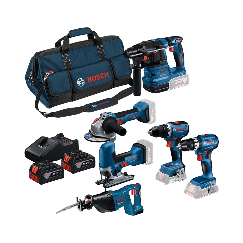 Bosch 6 Tool Kit GSR+GWS+GBH+GSA+GST+GSB