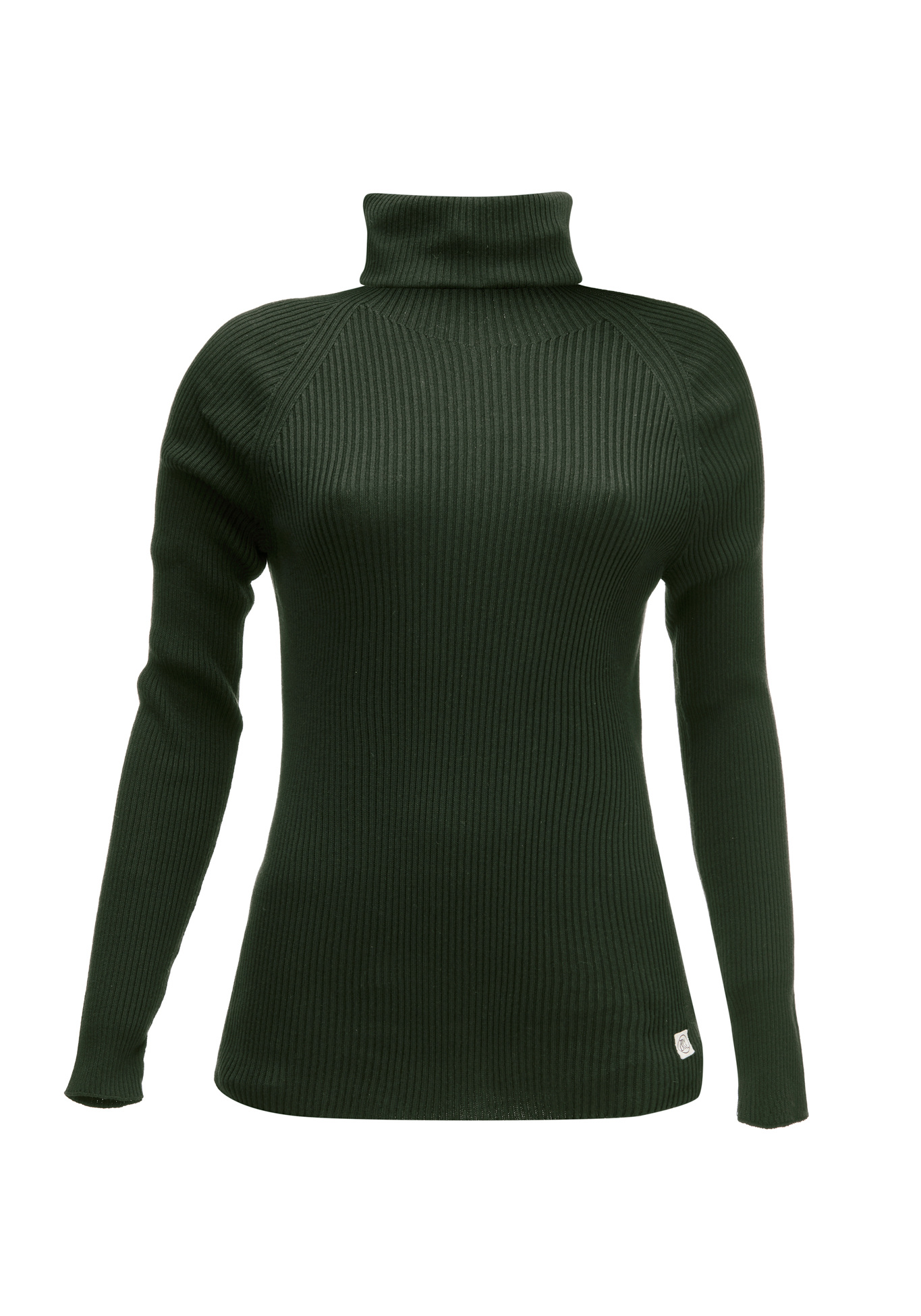 WE ARE ZRCL Rollkragen-Strickpullover Hanna Swiss Edition Dark Green