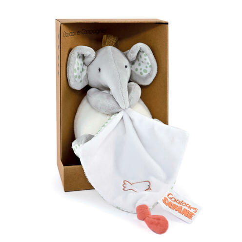 Doudou Éléphant gris - DOUDOU ET COMPAGNIE