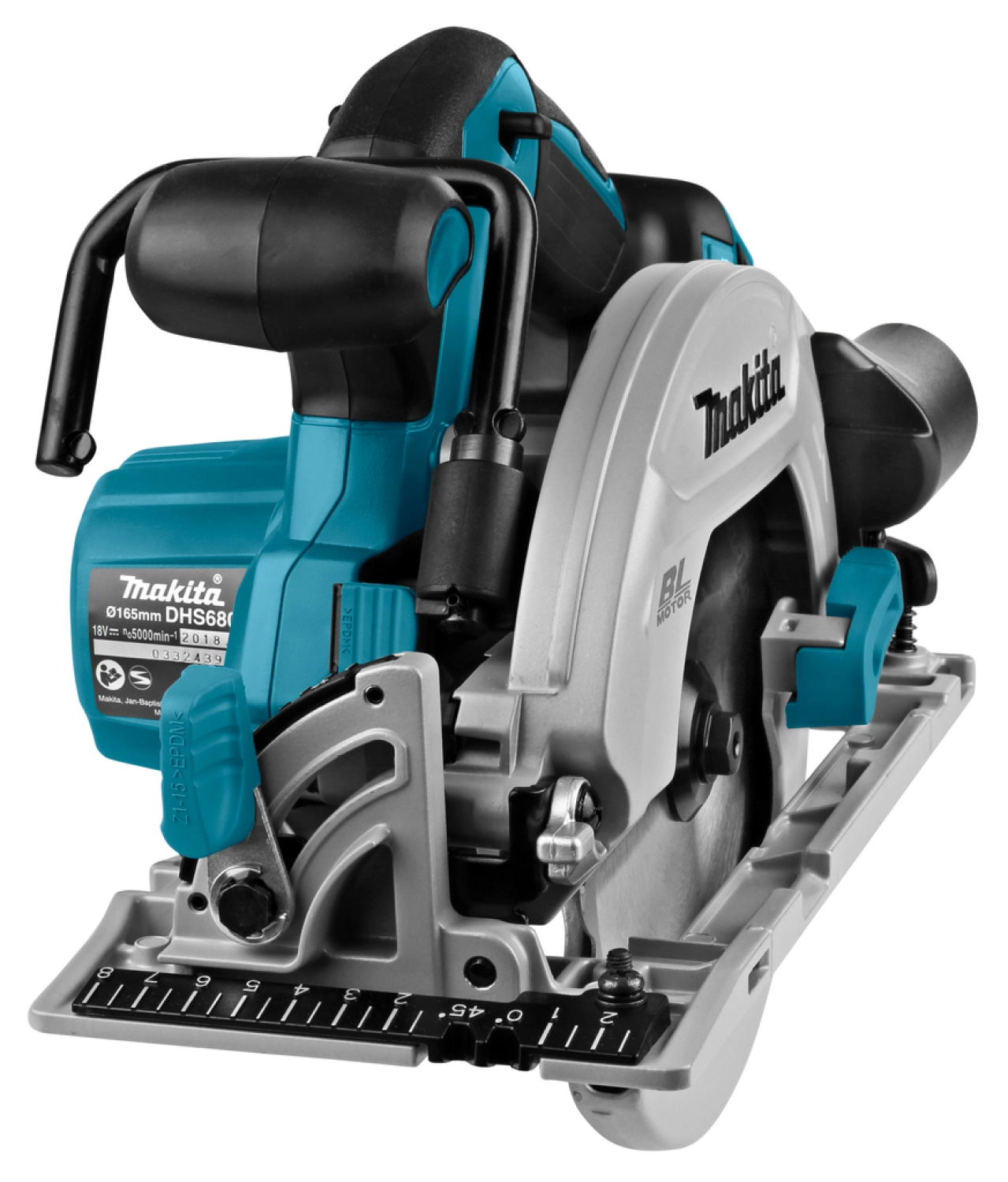 Makita DHS680Z 18V Li-Ion accu cirkelzaag body - 165mm - linkshandig - koolborstelloos