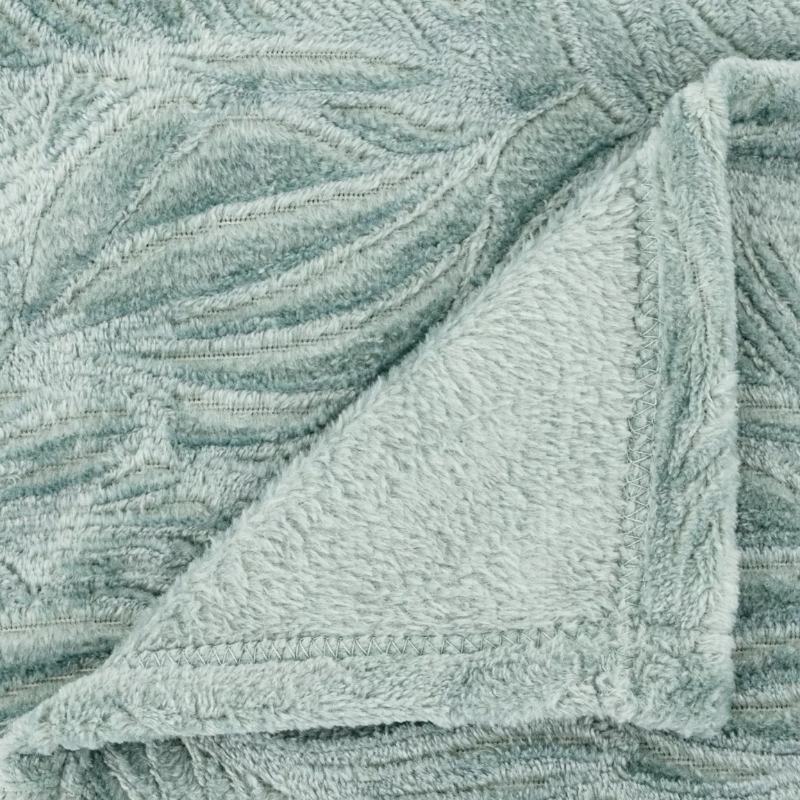 Plaid doux flanelle (180 x 230 cm) Ryo Bleu