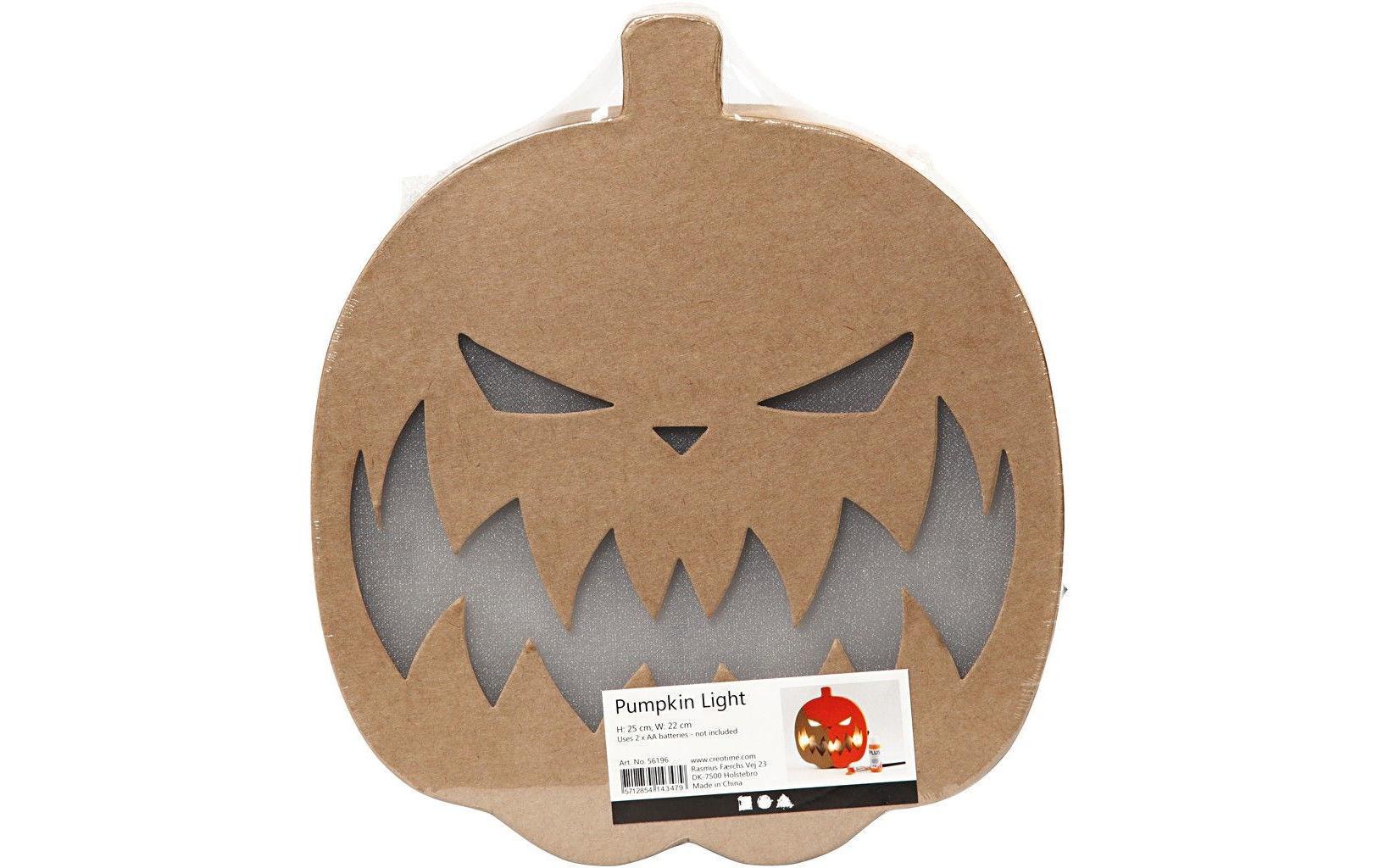 25 x 22 x 4 cm Kürbis mit LichtHappy Halloween mit Creativ Company