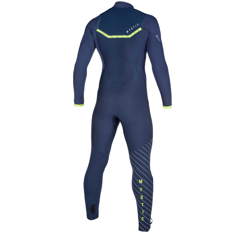 Combinaison Mystic Marshall 3/2mm Front Zip 2020 Navy/Lime - The Corner Shop