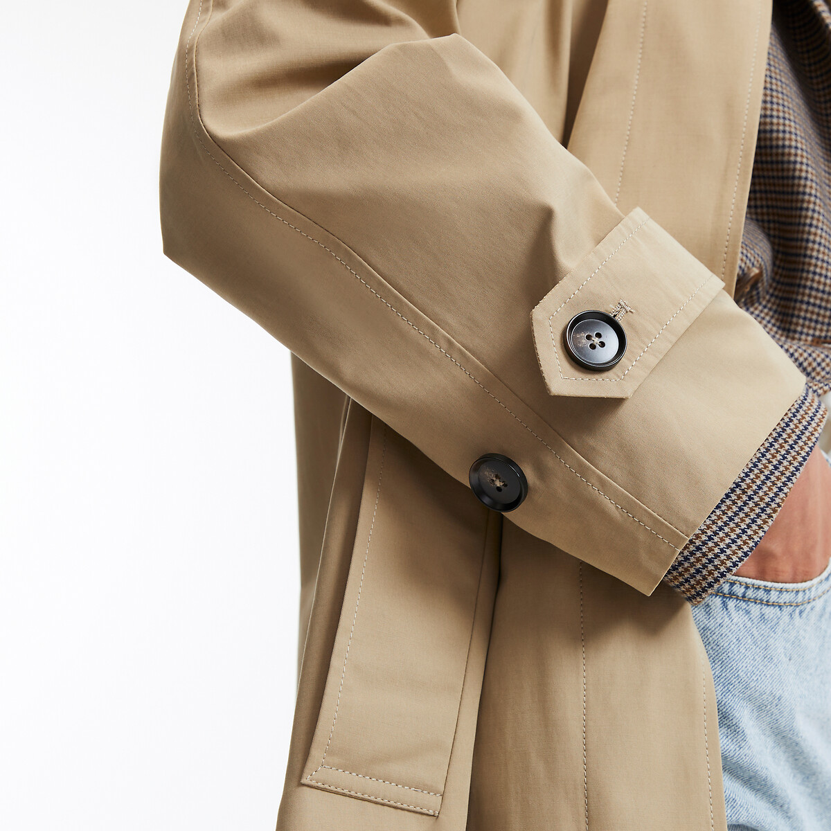 COLEÇÕES LA REDOUTE<br>Trench coat oversized com botões, modelo Signature MAURICE
