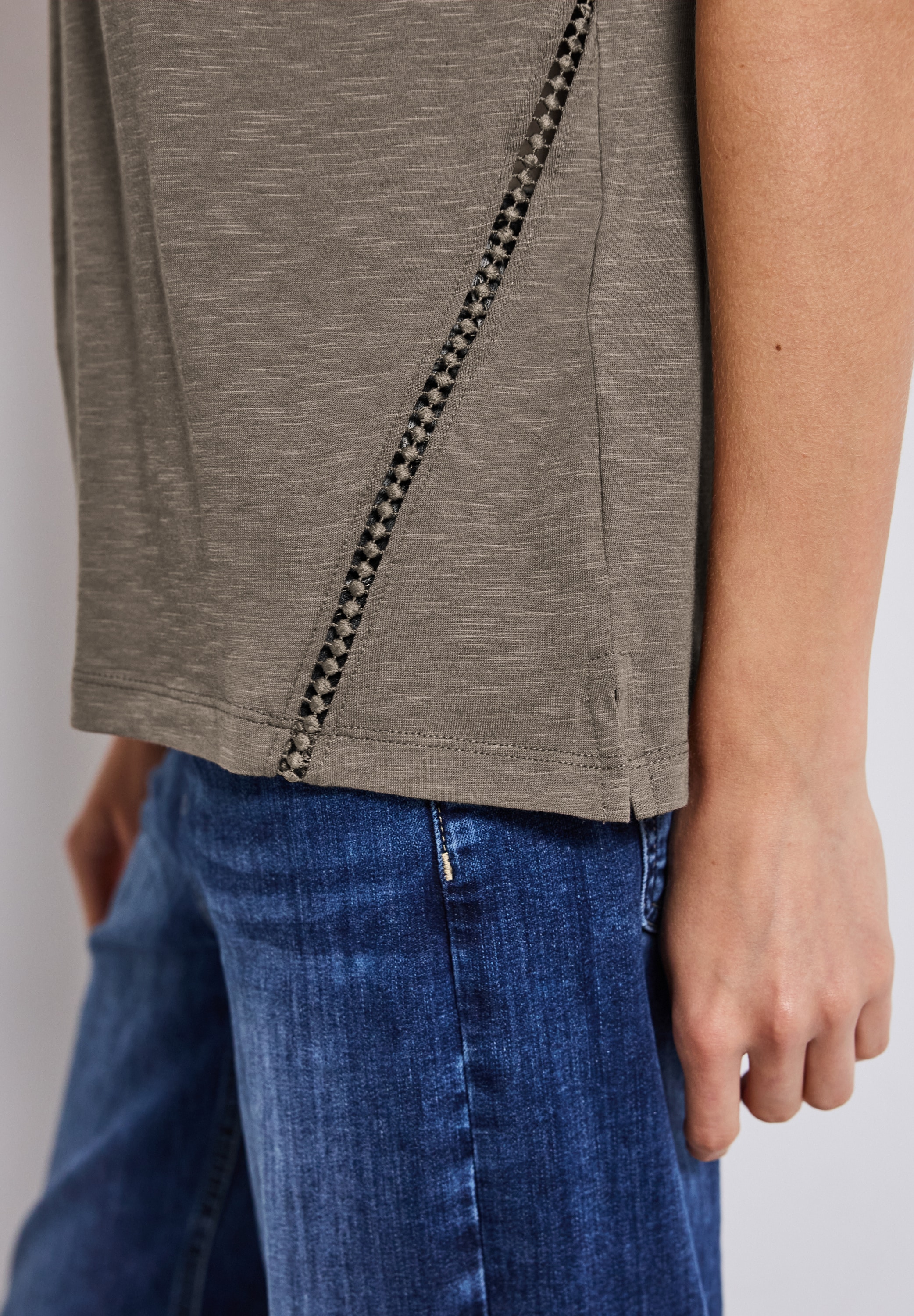 STREET ONE Shirttop , mit Häkeldetails
