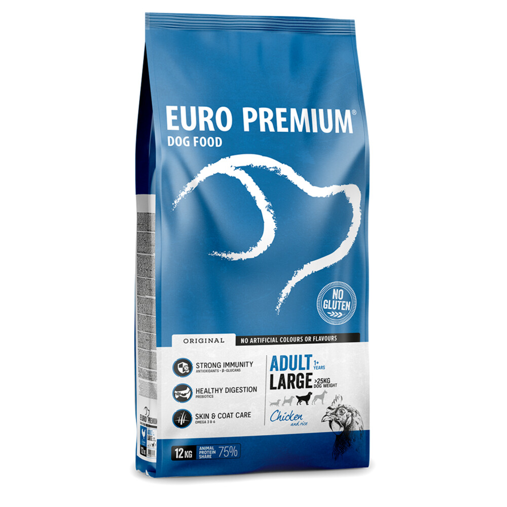 Euro-Premium Adult Large Kip - Rijst12 kg