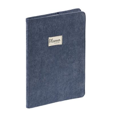 Agenda Colette Ministre avec répertoire - 1 semaine sur 2 pages - 16 x 24 cm - bleu lavande - Quo Vadis