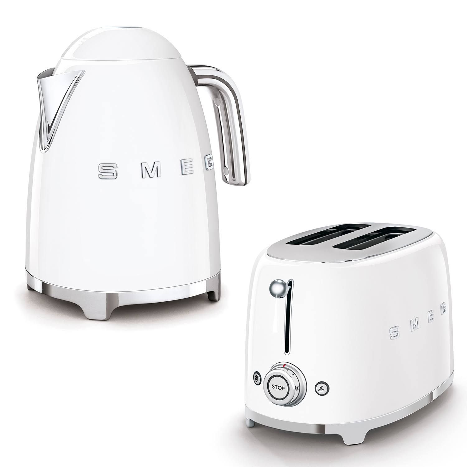 SMEG - Wasserkocher + Toaster Set weiß