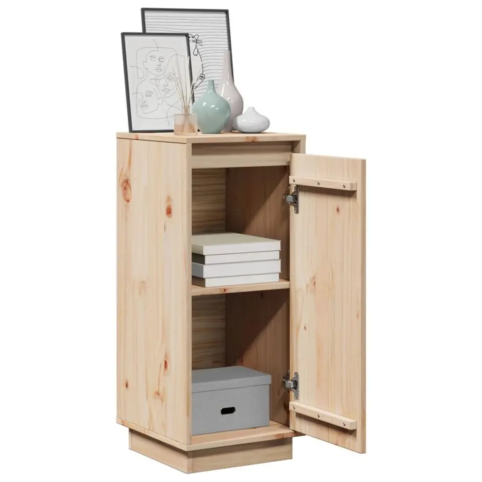 vidaXL - Dressoir - Bruin - Grenenhout - 2 stuks