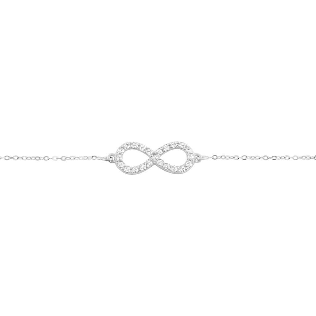 Bracelet Klothilda Or Blanc Oxyde De Zirconium