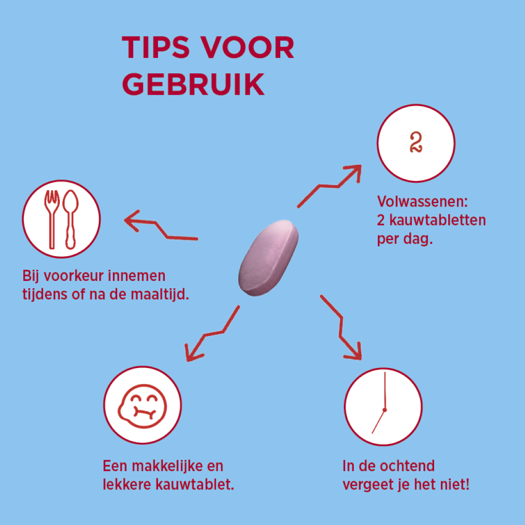 Dagravit Weerstand Suikervrij (60 kauwtabletten)