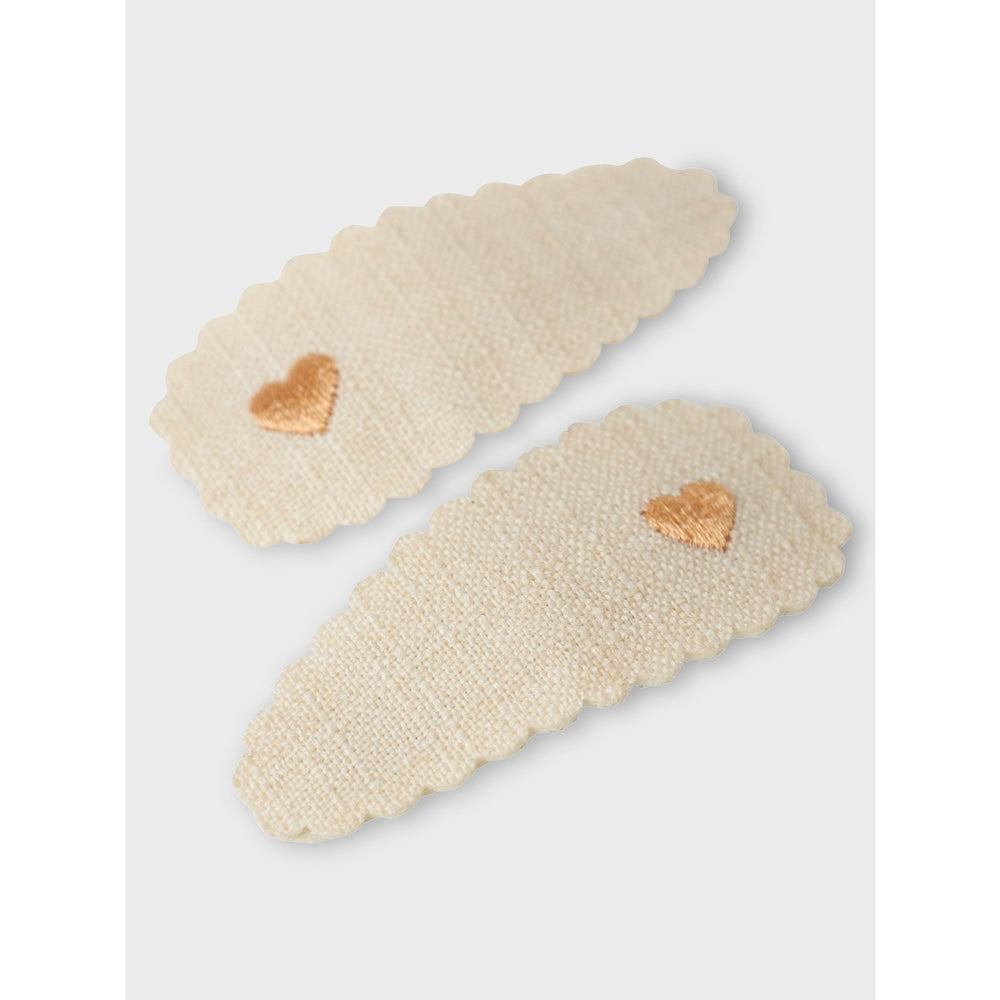Køb Lil'Atelier Turtledove Heart In Spiced Apple Olala Hår Spænder 2-pak