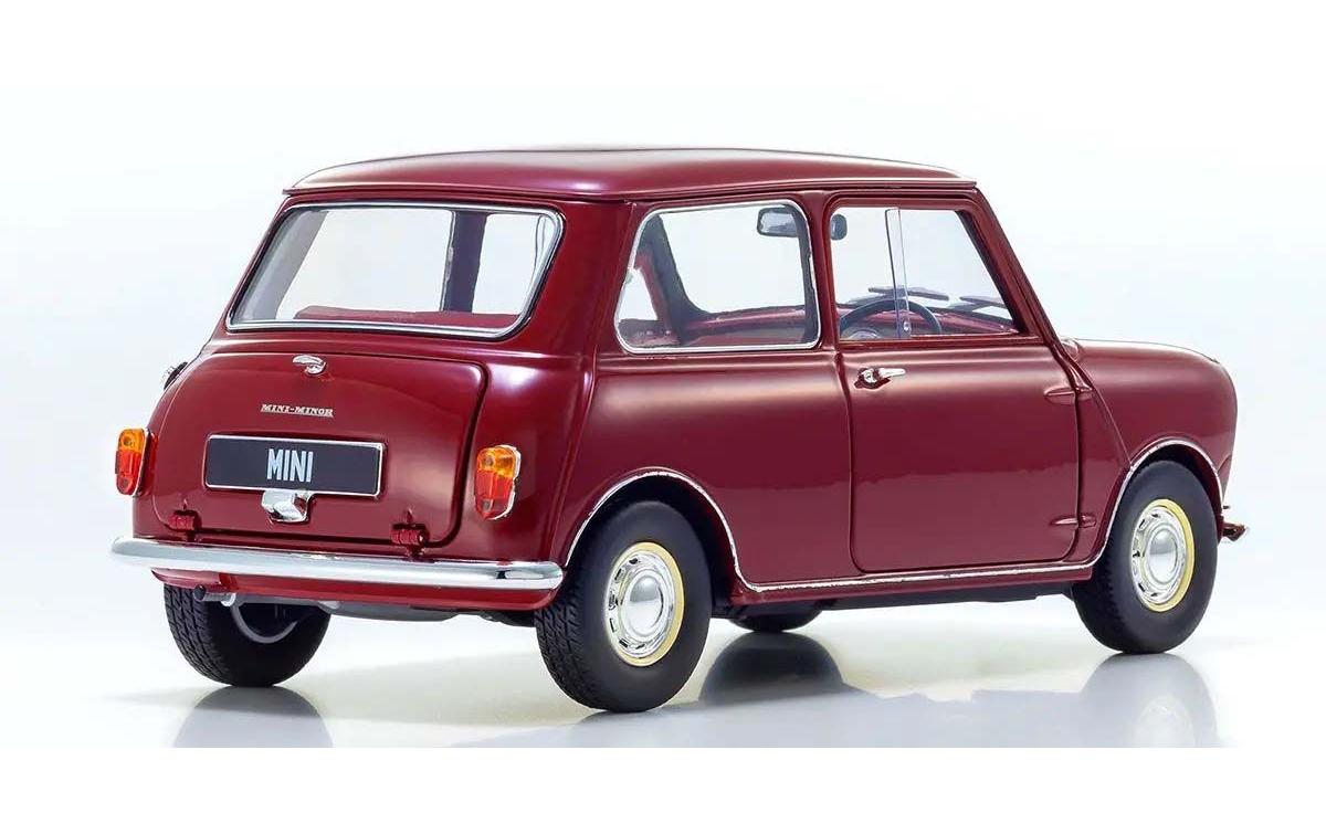 Morris Mini Minor Clipper Kirschenrot, 1:18<br>Detailgetreues Modellauto für Sammler im Massstab 1:18