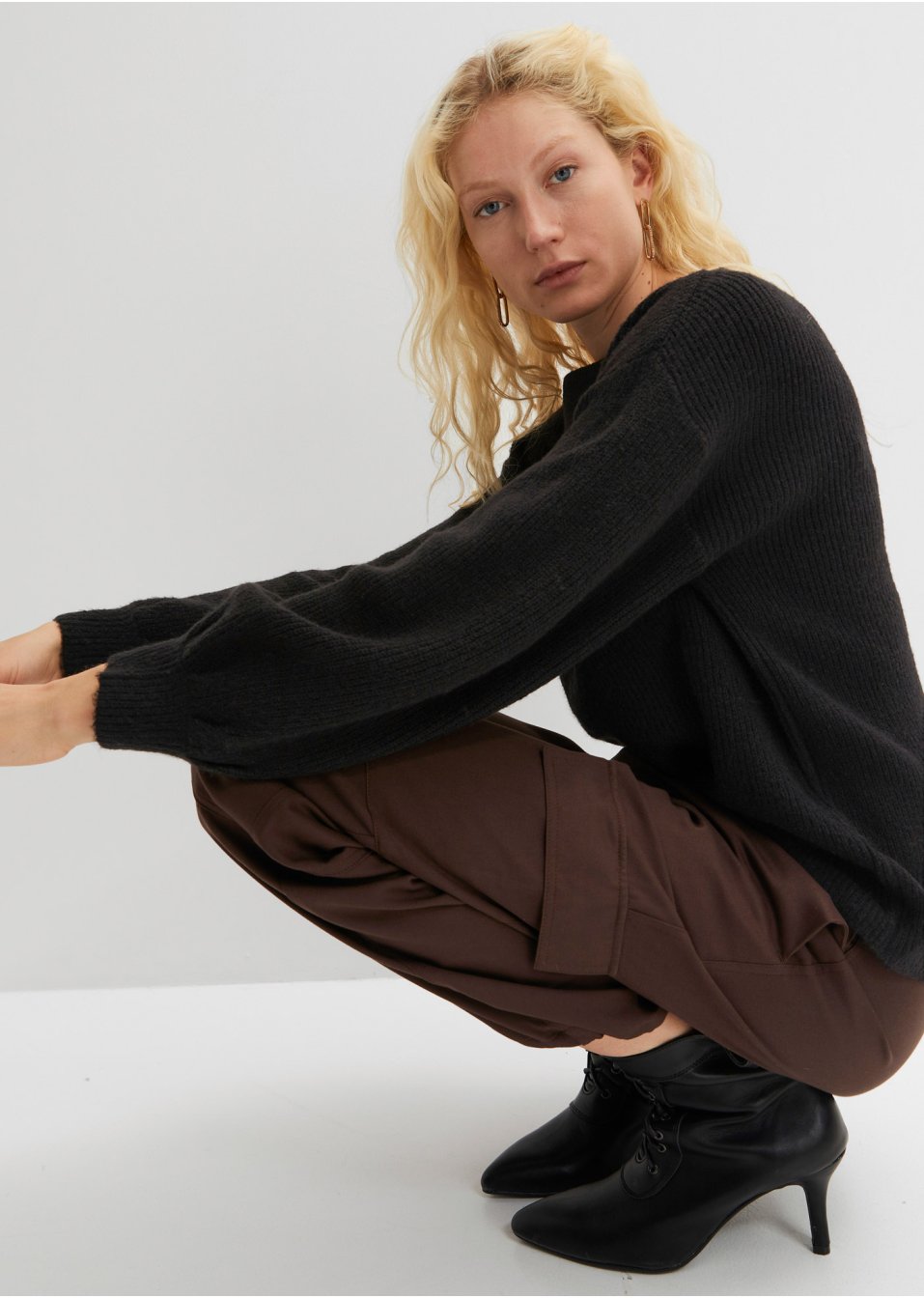 Pull en maille volumineux