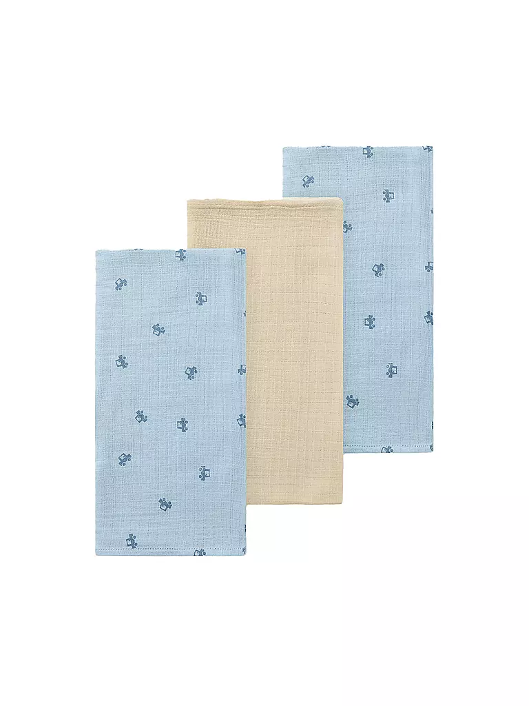 NAME IT Stoffwindel - Mulltuch 3er Pkg cashmere blue blau