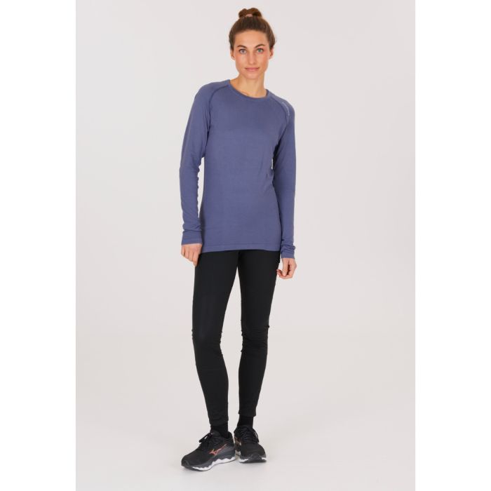 Endurance Dame Trøjer Halen Seamless Long Sleeves Tee Blå