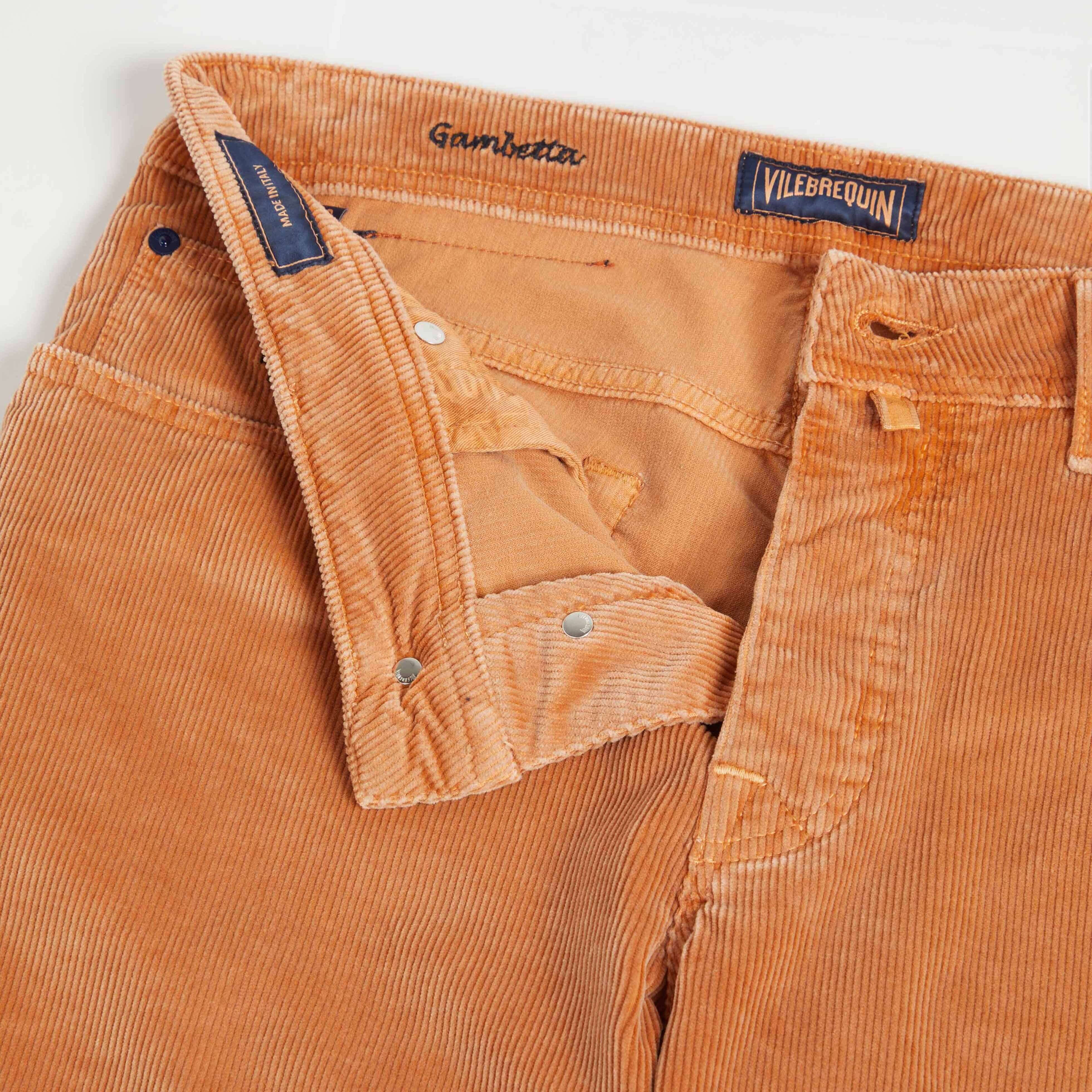Pantalon en Velours Côtelé 5 Poches Homme 1500 Raies