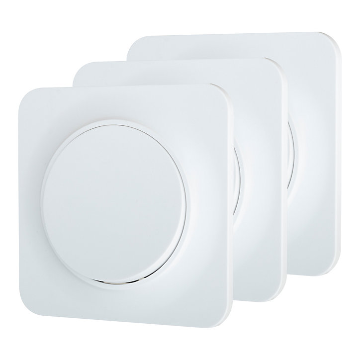 Interrupteur Jacobsen Espen blanc composable, lot de 3