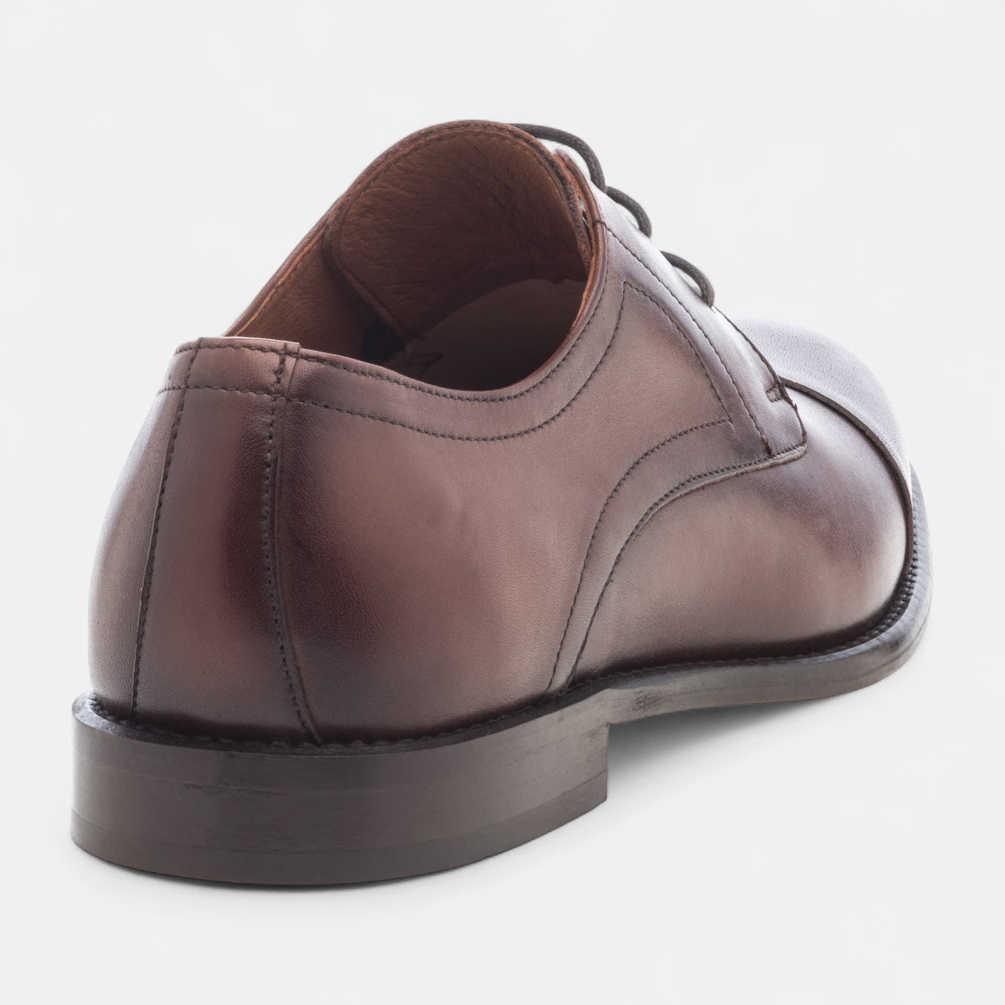 Chaussures habillées cousues Homme en cuir cognac